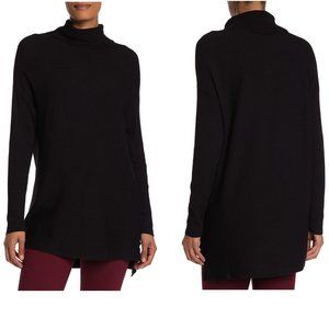 T Tahari Ribbed High/Low Turtleneck Sweater